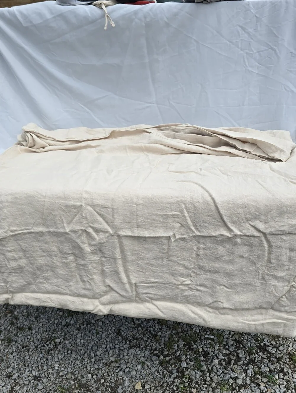 Quince FULL / QUEEN Oat European 100% Linen Duvet Cover